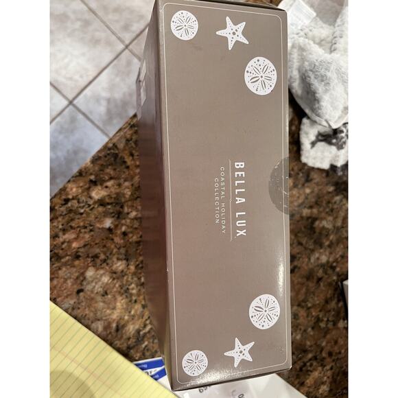 3 Large Mother of Pearl Glass Christmas Seashell Coastal Nautical Ornaments - Picture 6 of 8